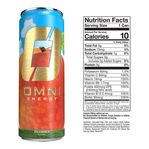 Steel Supplements Supplement Omni Energy Drink Bundle - 1 Can of Each Flavor