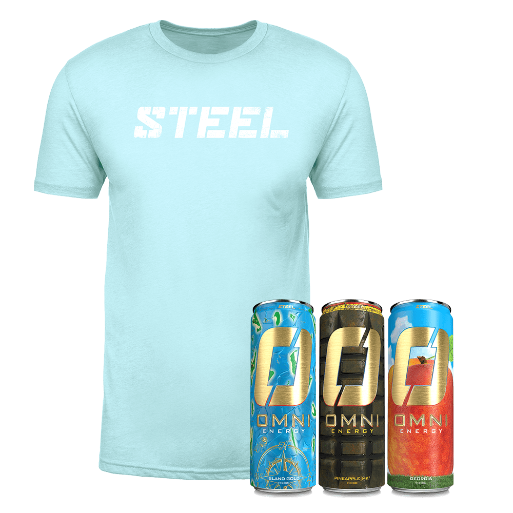 Steel Supplements Supplement Large / Variety Edition 2 Omni Energy Drink Bundle with T-Shirt