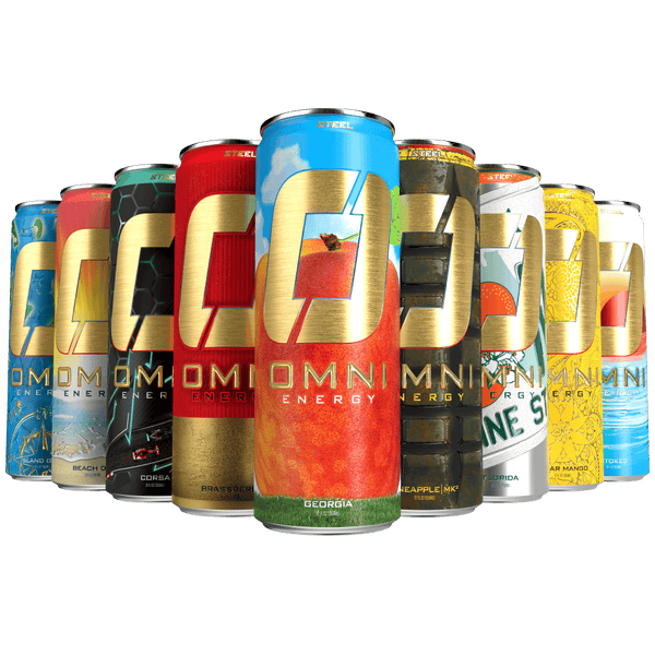 Steel Supplements Supplement Super Variety Case (All 9 Flavors) - 9 Cans Omni Energy - Super Variety Case of 9 Cans