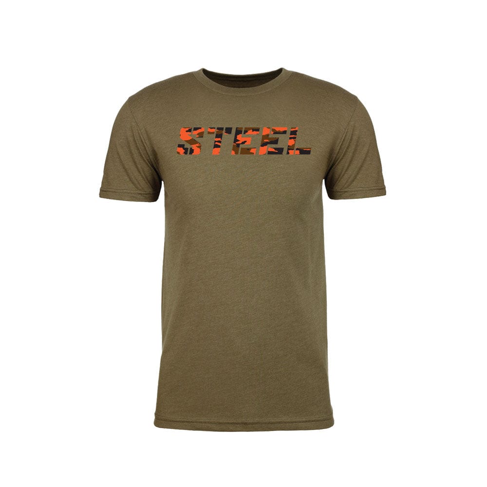The Steel Supplements Apparel Military Green / S Orange Camo