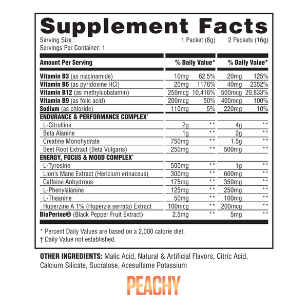 The Steel Supplements Sample PRE Sample Packets