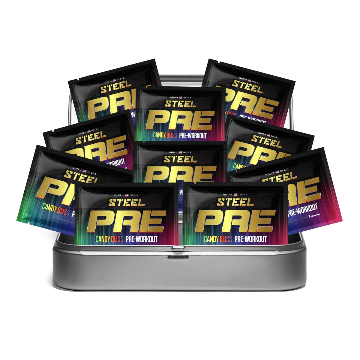 The Steel Supplements Sample Travel Kit (10 Sample Packets) /...