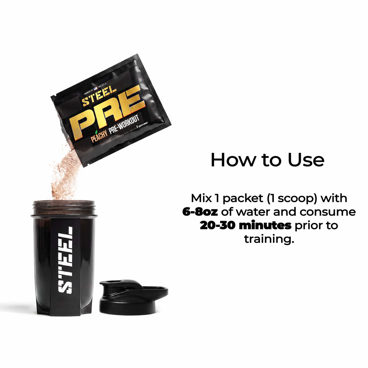 Steel Supplements Pre &amp; Shirt Bundle