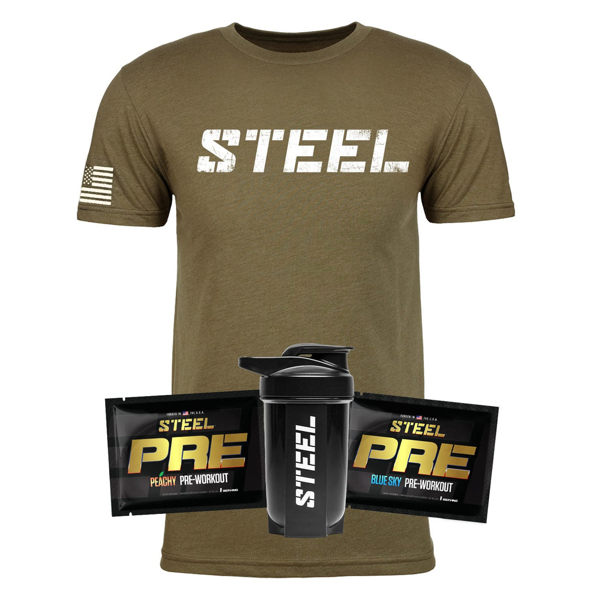 Steel Supplements Pre &amp; Shirt Bundle