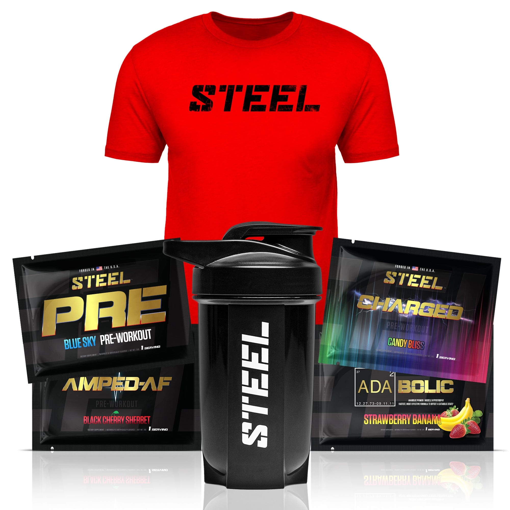 AMP (Preworkout/ Performance) + FREE Shirt & Shaker Bottle - Forty Steps  Fitness