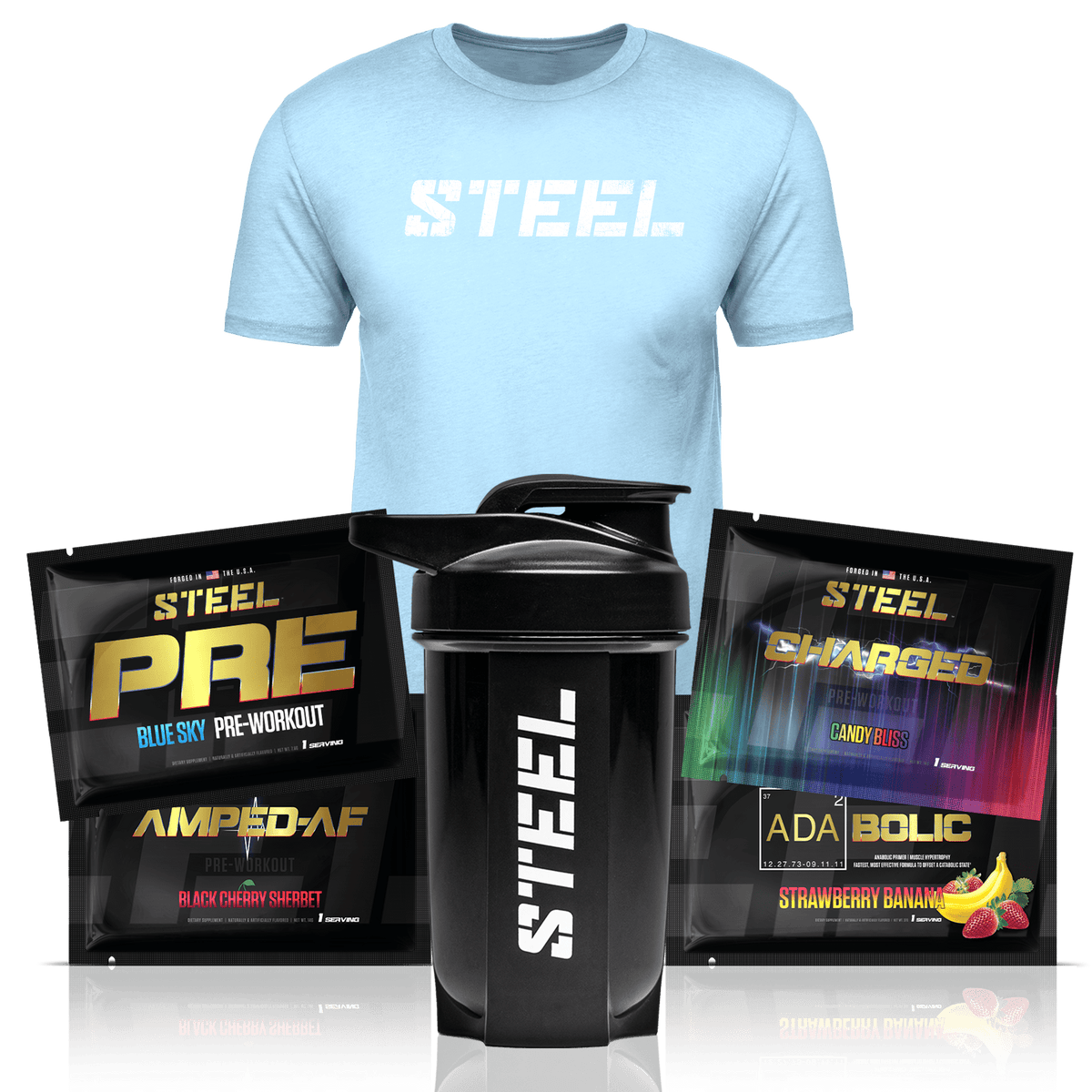 Steel Supplements Bundle L / Ice Blue Pre-Workout Bundle