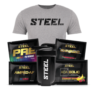 Steel Supplements Bundle Large / Heather Grey Pre-Workout Bundle
