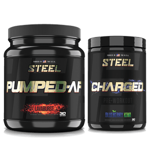 Steel Supplements Stack Blueberry Kiwi / Lavaburst PRE-WORKOUT STACK