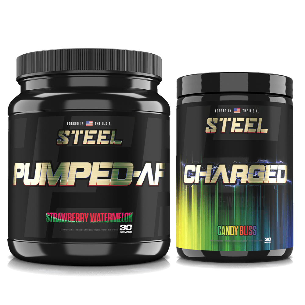 Steel Supplements Stack Candy Bliss / Strawberry Watermelon PRE-WORKOUT STACK