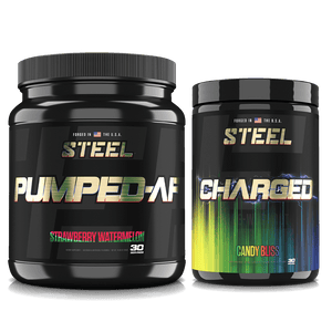 Steel Supplements Stack Candy Bliss / Strawberry Watermelon PRE-WORKOUT STACK