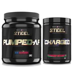 Steel Supplements Stack Strawberry Watermelon / Blue Raspberry PRE-WORKOUT STACK