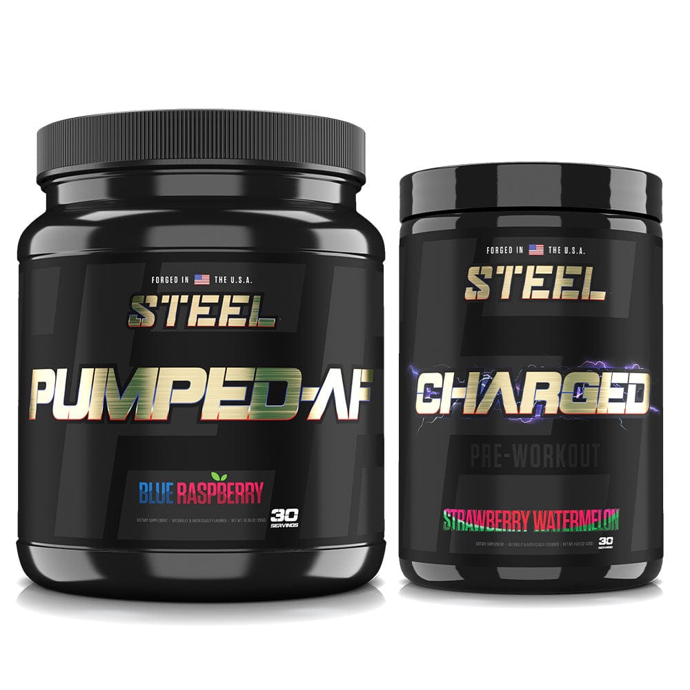 Steel Supplements Stack Strawberry Watermelon / Blue Raspberry PRE-WORKOUT STACK