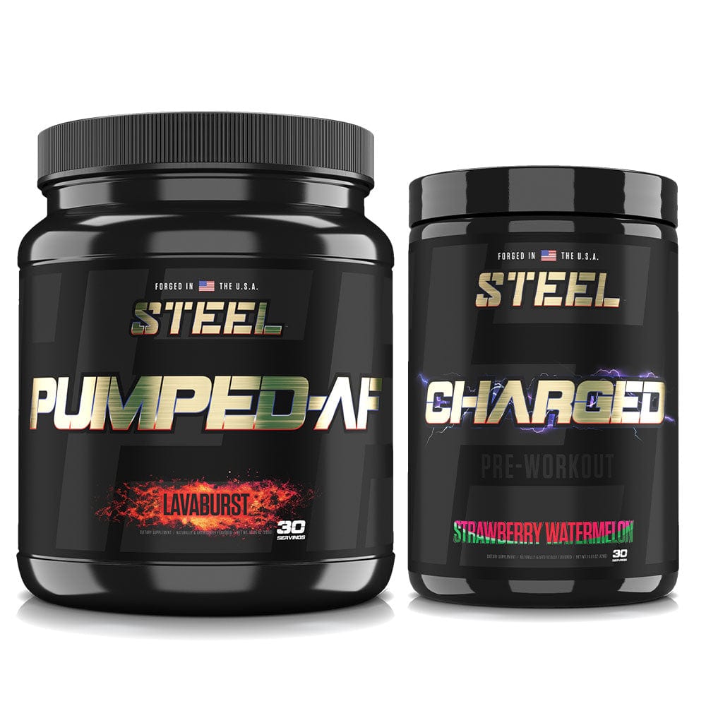 Steel Supplements Stack Strawberry Watermelon / Lavaburst PRE-WORKOUT STACK