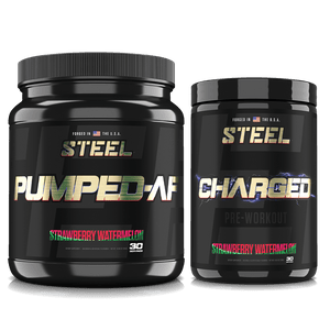 Steel Supplements Stack Strawberry Watermelon / Strawberry Watermelon PRE-WORKOUT STACK