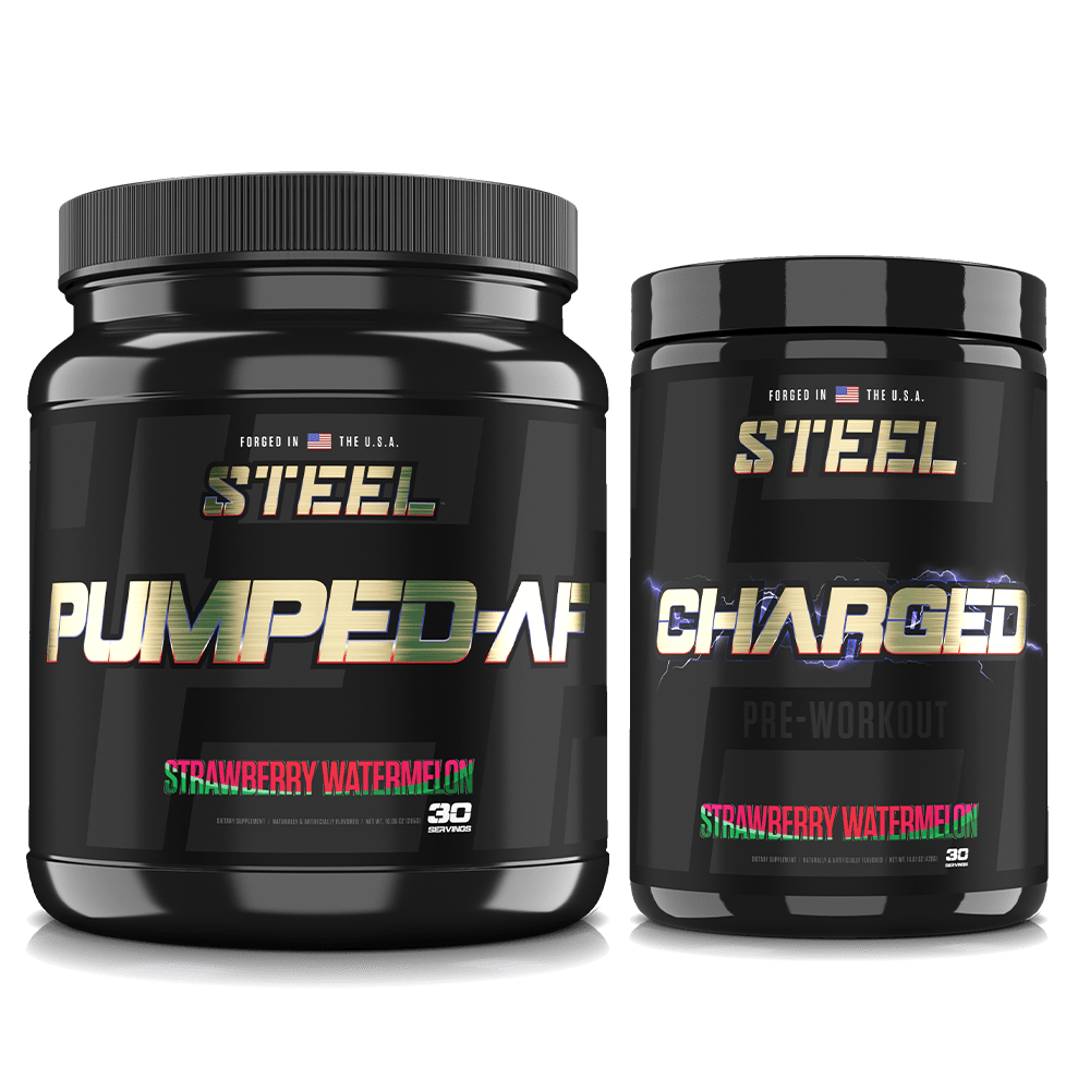 Steel Supplements Stack Strawberry Watermelon / Strawberry Watermelon PRE-WORKOUT STACK