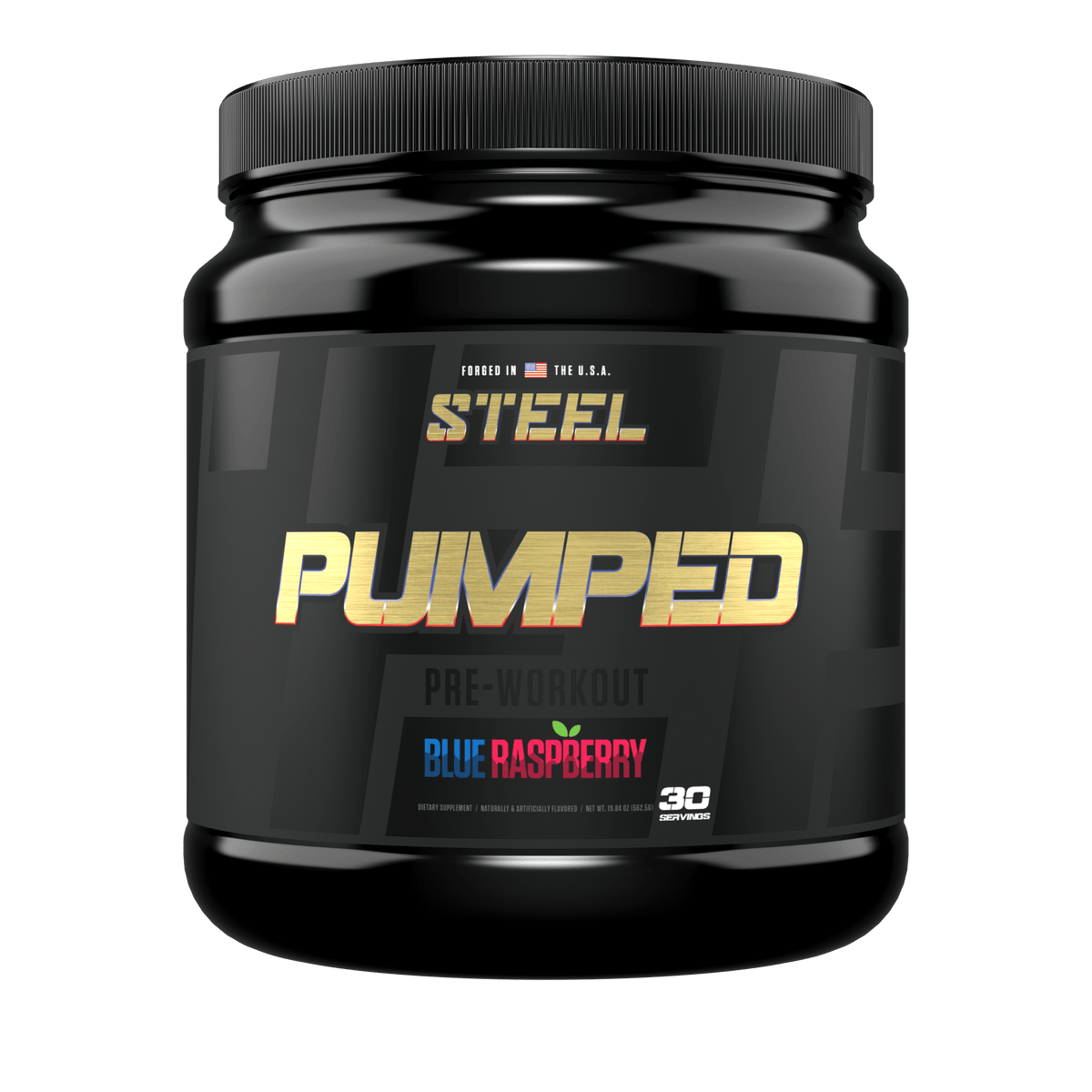 The Steel Supplements Supplement Blue Raspberry PUMPED-AF