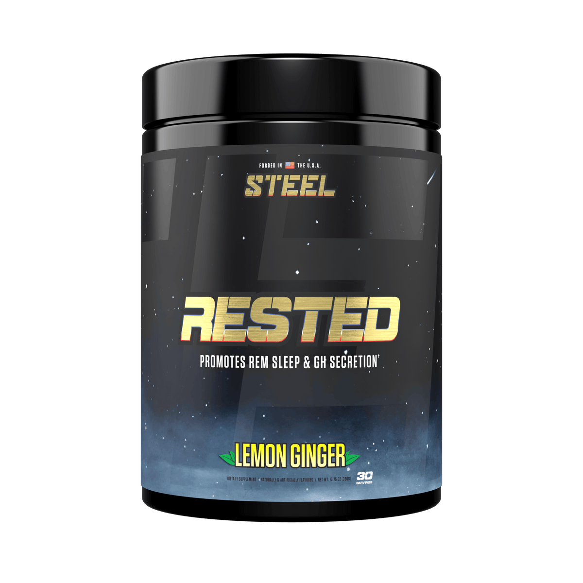 The Steel Supplements Supplement Lemon Ginger RESTED-AF