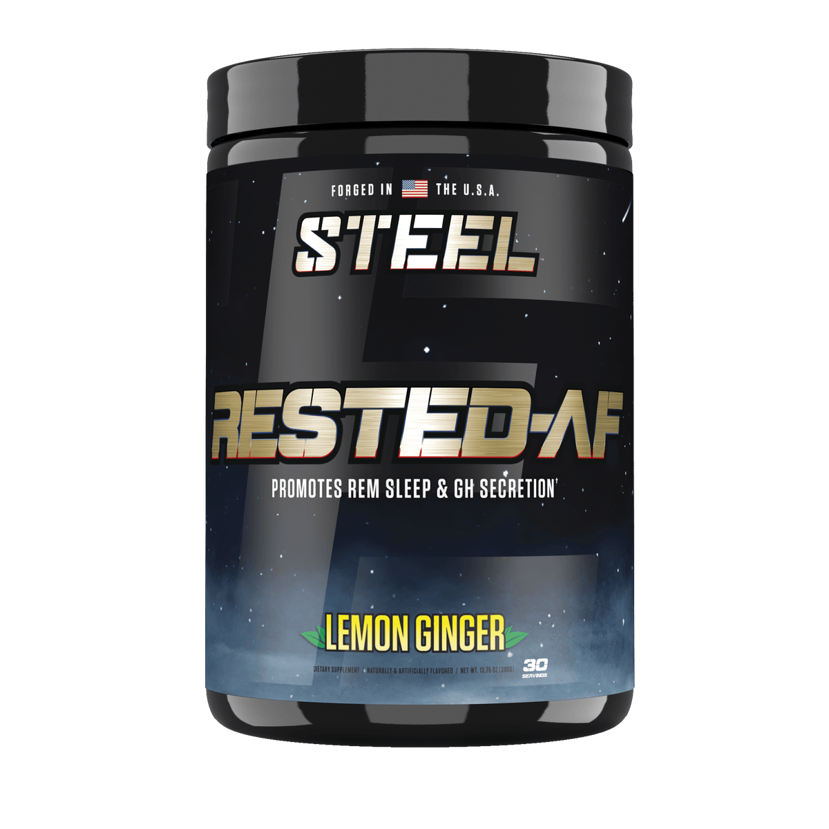 The Steel Supplements Supplement Lemon Ginger RESTED-AF