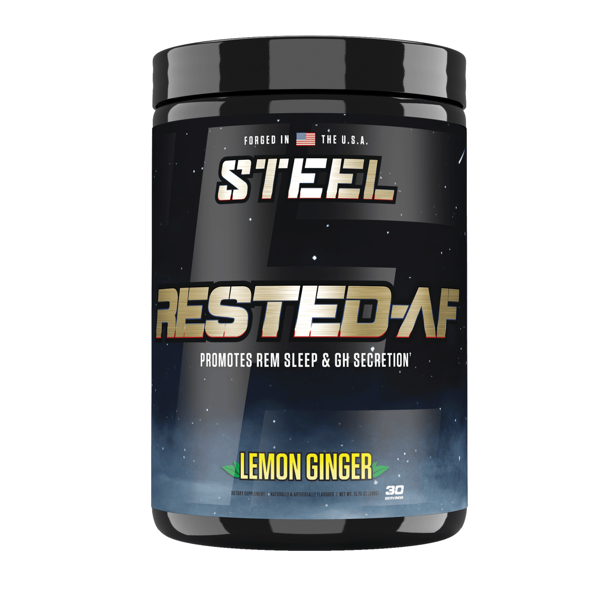 The Steel Supplements Supplement Lemon Ginger RESTED-AF