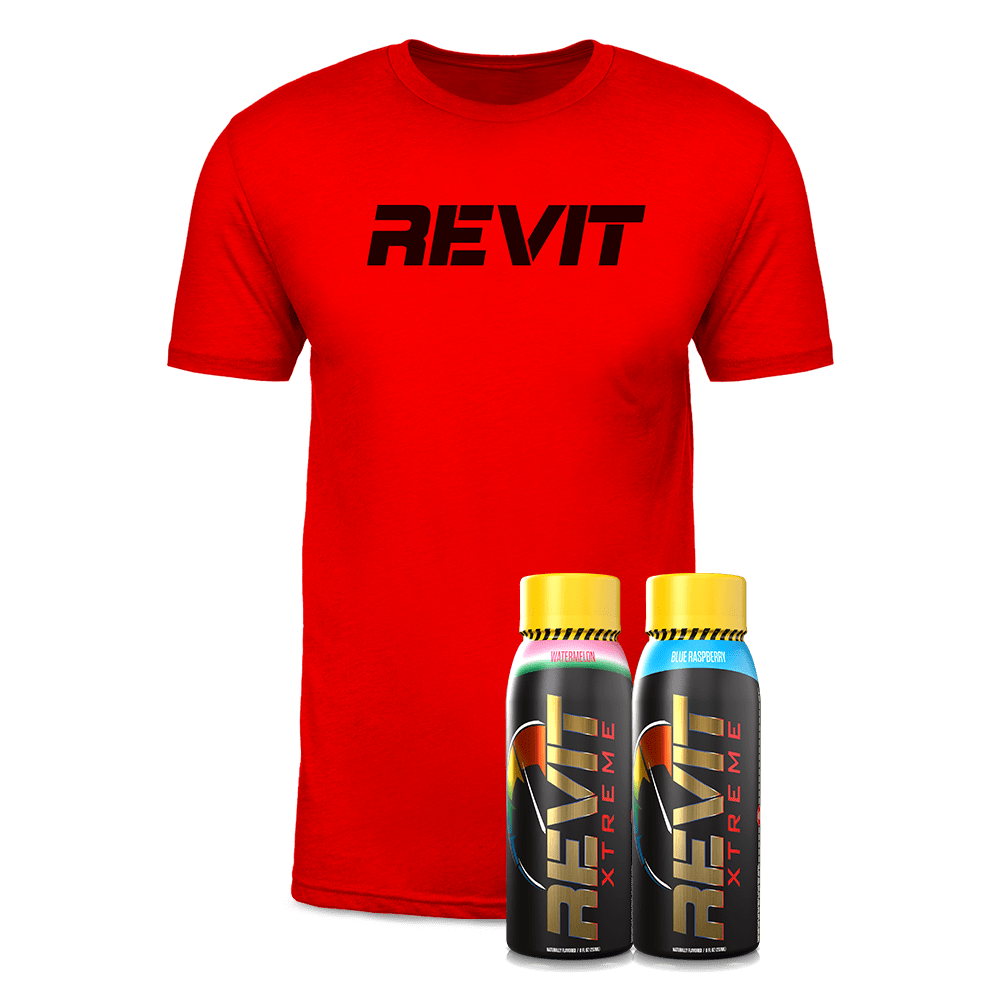 Steel Supplements Bundle Black on Red REVIT T-Shirt / L...