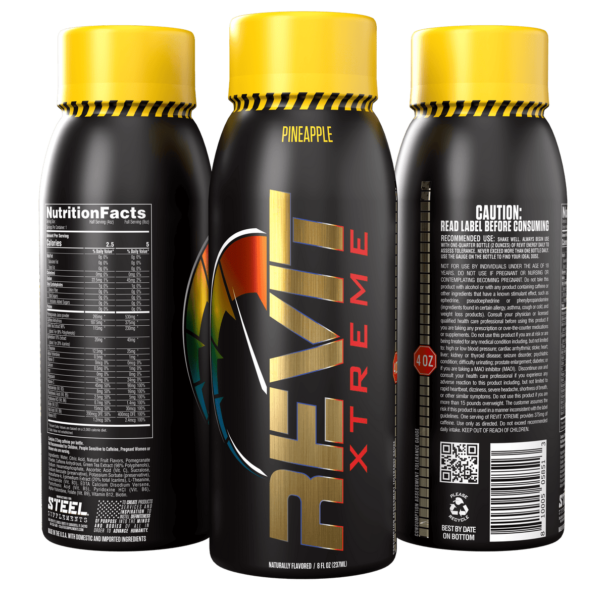 The Steel Supplements Supplement REVIT XTREME - Case of 12 Bottles