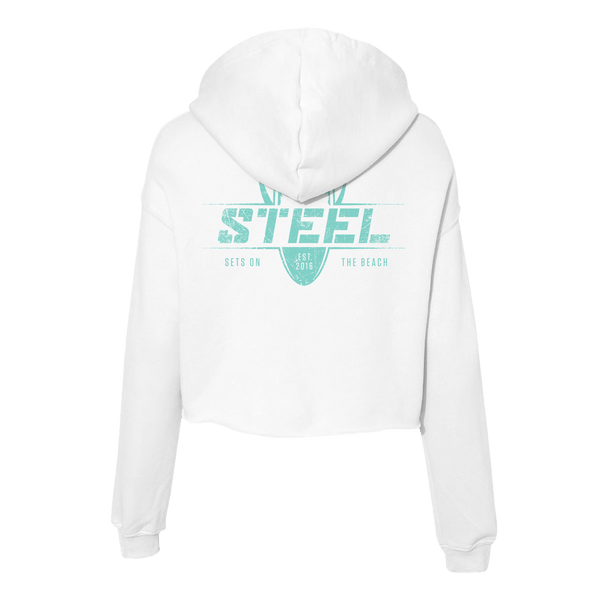 Steel Supplements Sets on the Beach STEEL Crop Hoodie
