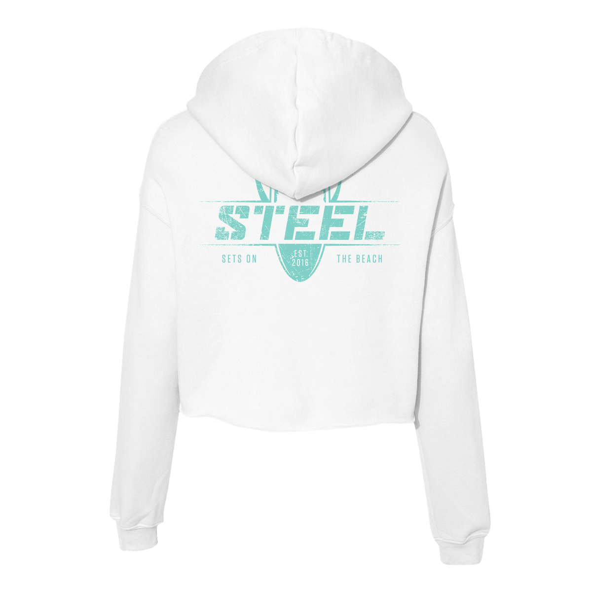 Steel Supplements Sets on the Beach STEEL Crop Hoodie