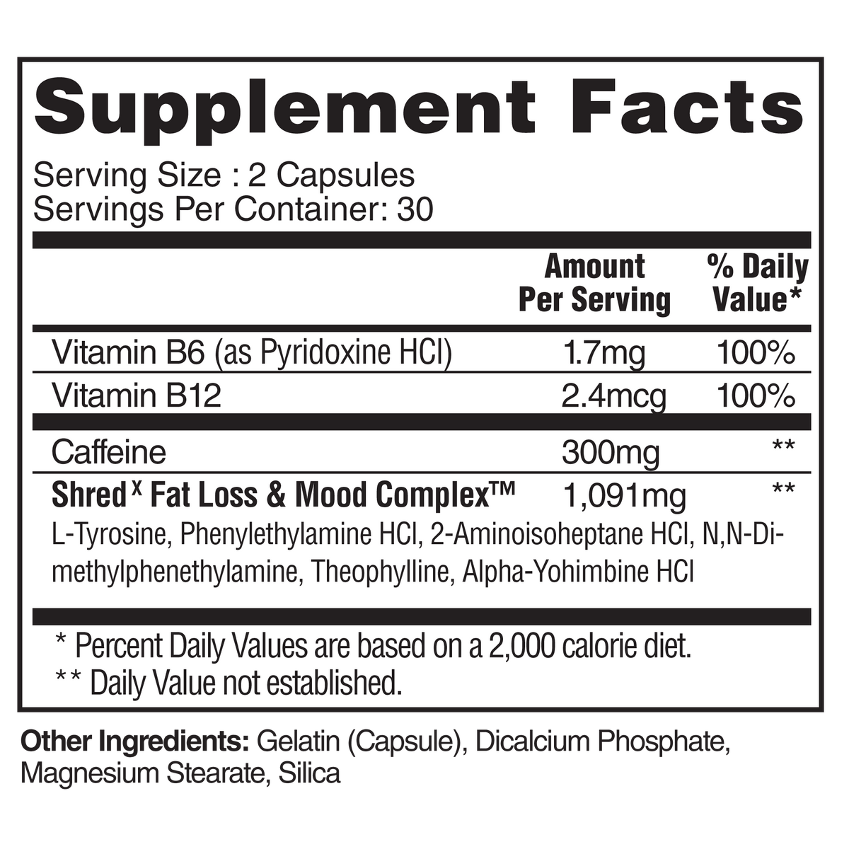 Steel Supplements Shredˣ
