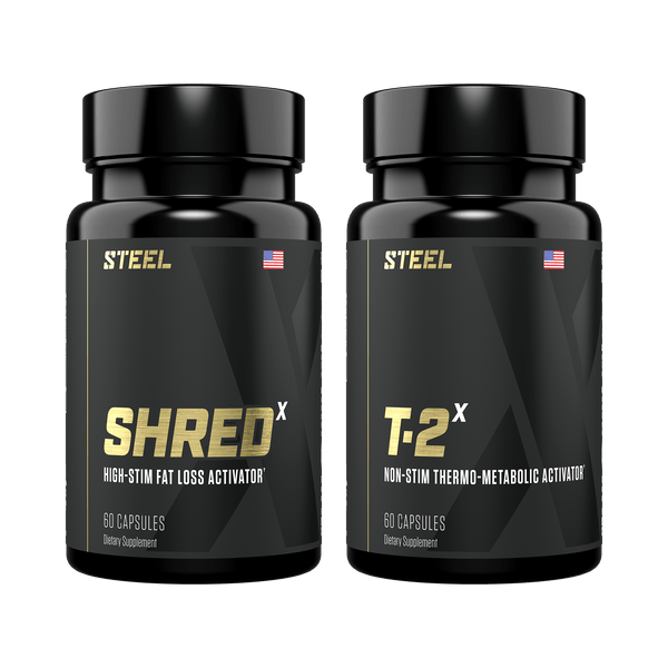 Steel Supplements Shredˣ & T2ˣ Stack