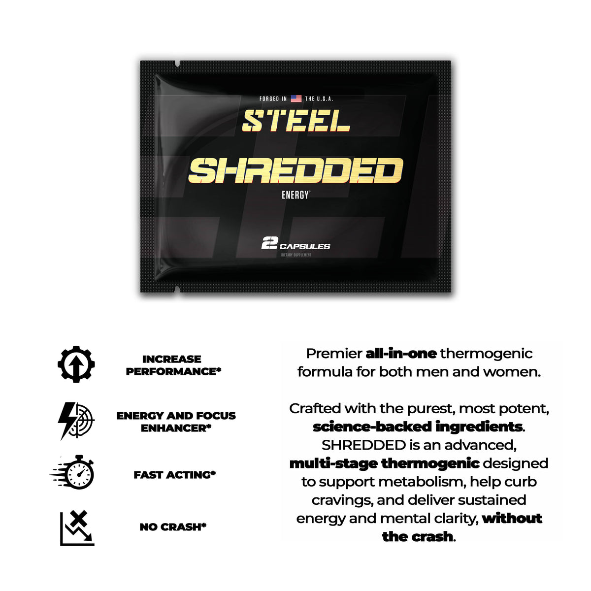 Steel Supplements Shredded Sample Bundle