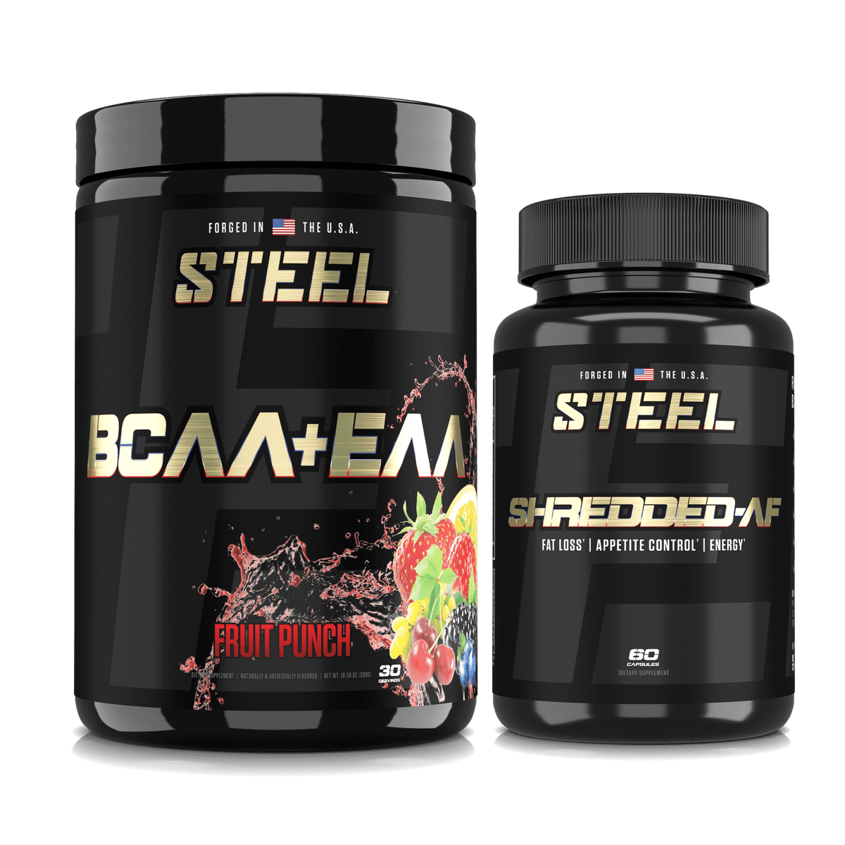 Steel Supplements Stack Fruit Punch SHREDDED STACK