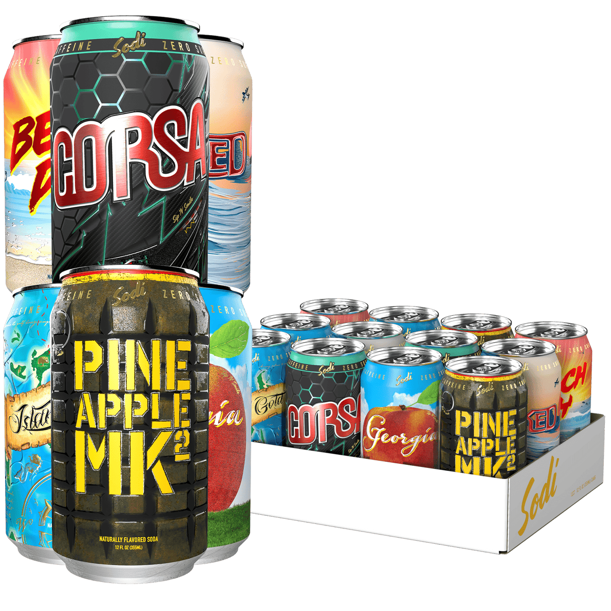 Sodi Pop - Case of 12 Cans - Steel Supplements