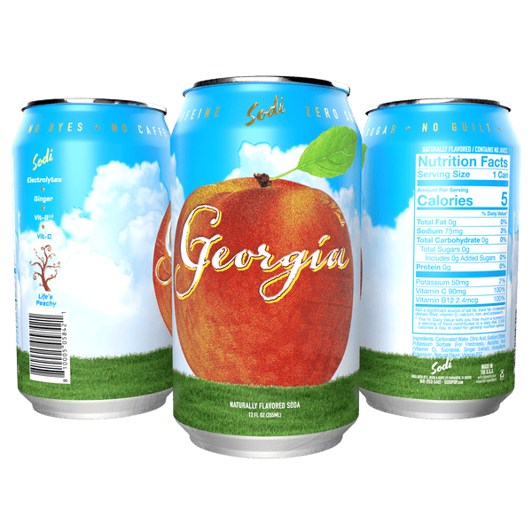 Steel Supplements Supplement Georgia Case of 12 Cans Sodi Pop - Case of 12 Cans