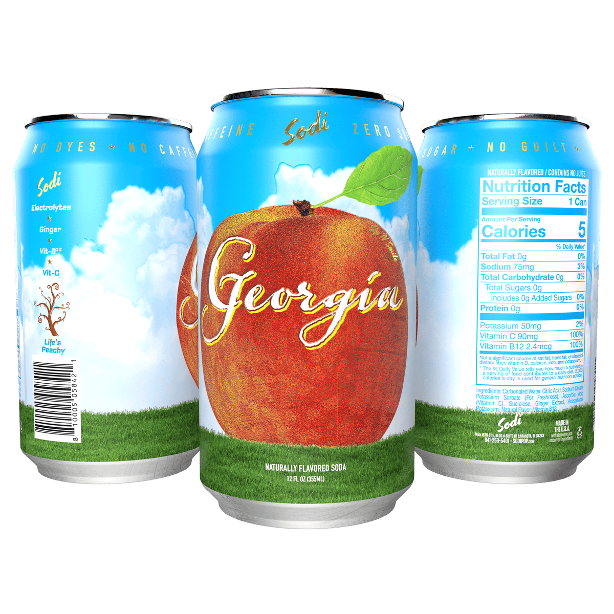 Steel Supplements Supplement Georgia Case of 12 Cans Sodi Pop...