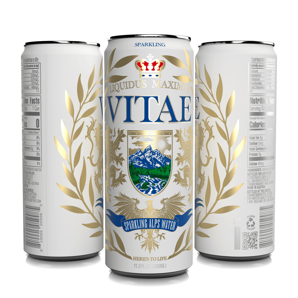 Liquidus Maximus Vitae Sparkling Alps Water