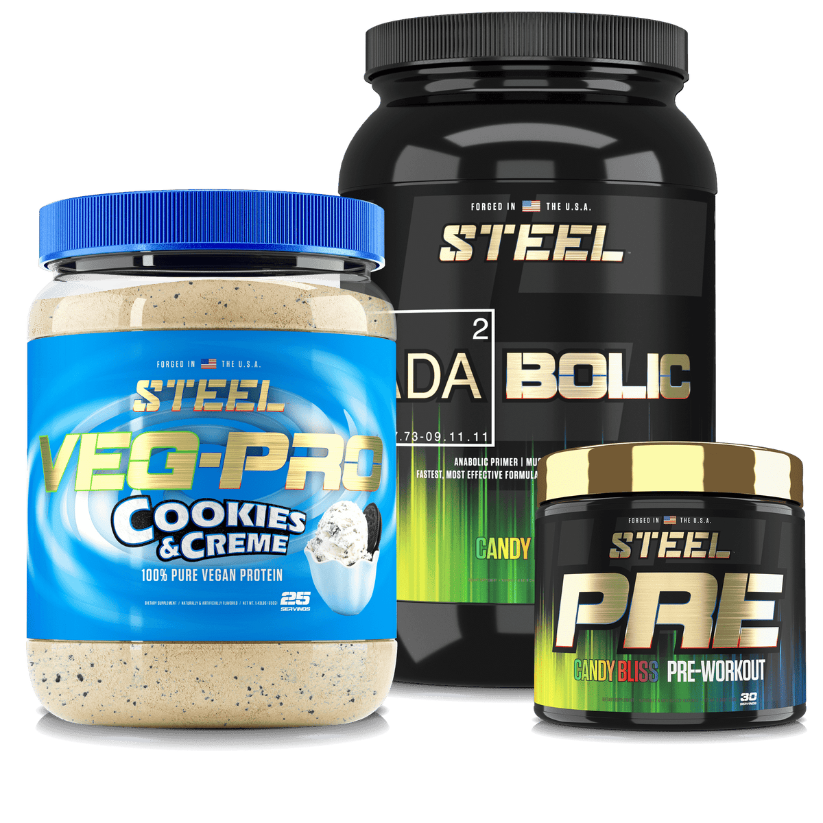 Steel Supplements Stack Candy Bliss / Candy Bliss / Cookies &amp; Creme STARTER STACK