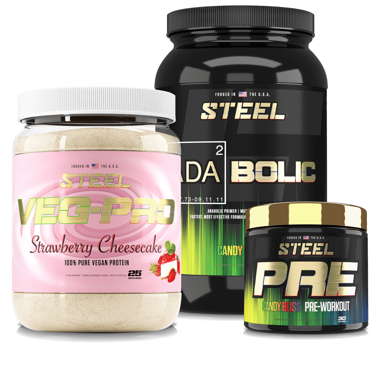 Steel Supplements Stack Candy Bliss / Candy Bliss / Strawberry Cheesecake STARTER STACK