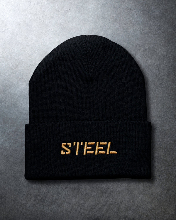 The Steel Supplements Hat Black STEEL Beanie