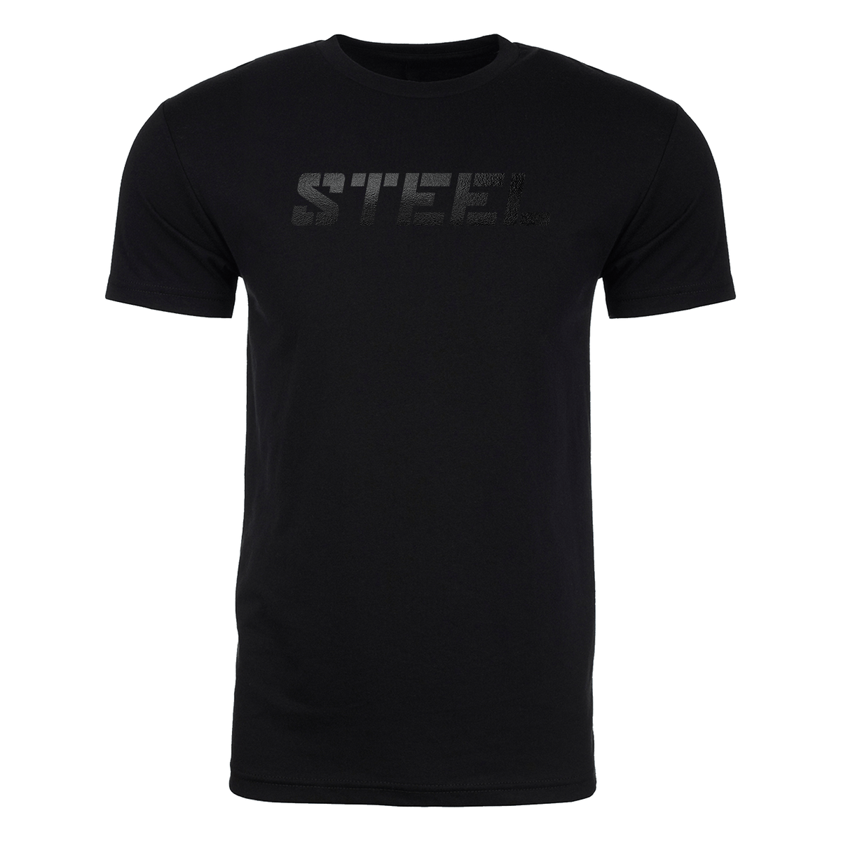 The Steel Supplements Apparel Steel Black on Black Performance T-Shirt