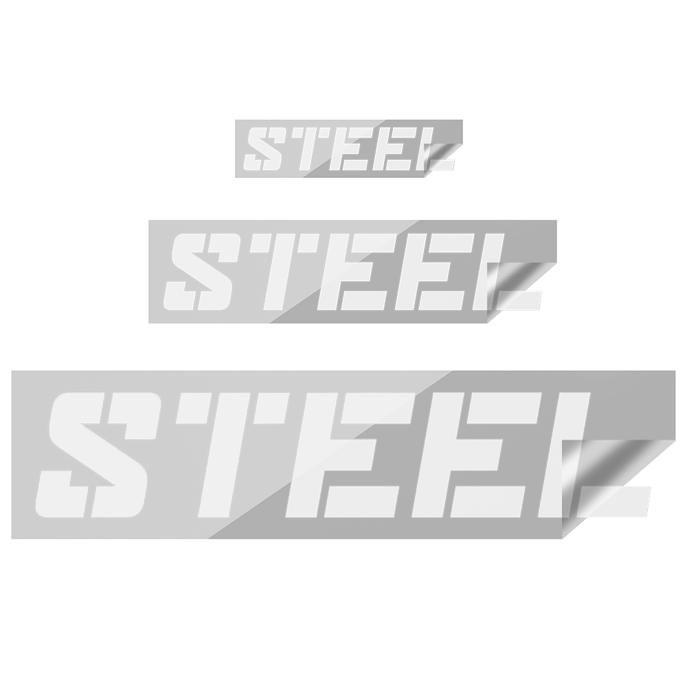 Steel Supplements Accessories STEEL Decals