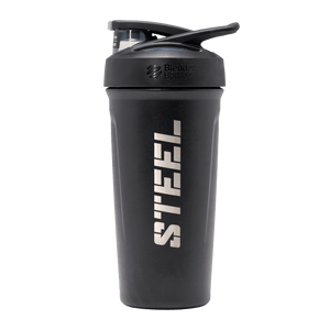 Steel Supplements Accessories Black Steel Insulated Shaker Bottle