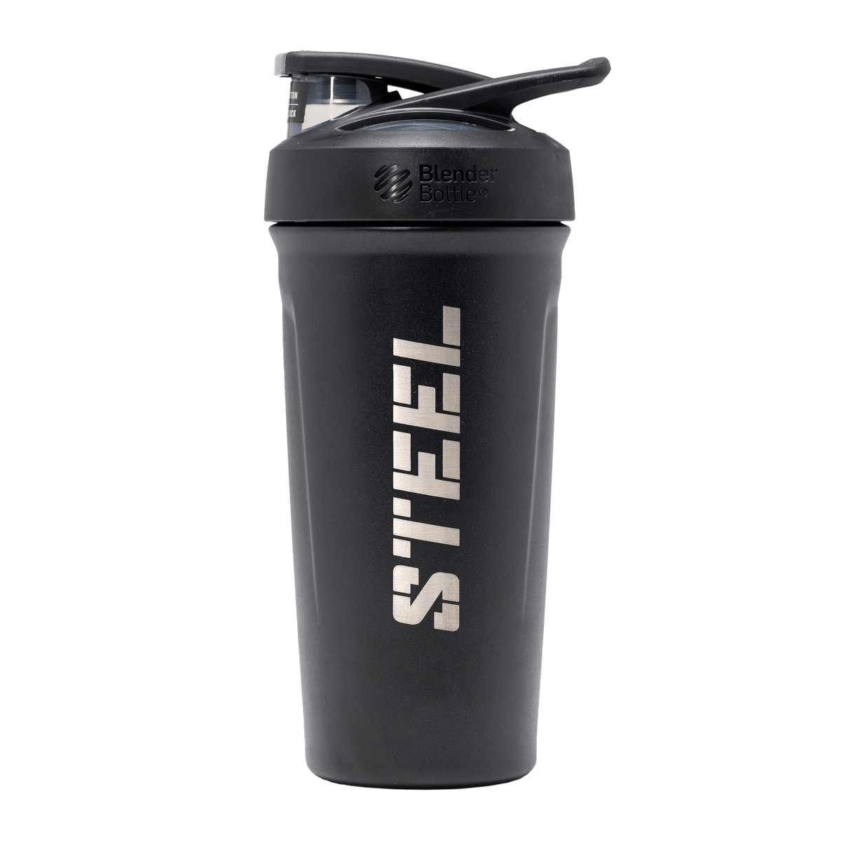 Steel Supplements Accessories Black Steel Insulated Shaker Bottle