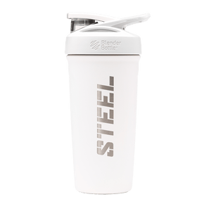 Steel Supplements Accessories White Steel Insulated Shaker Bottle