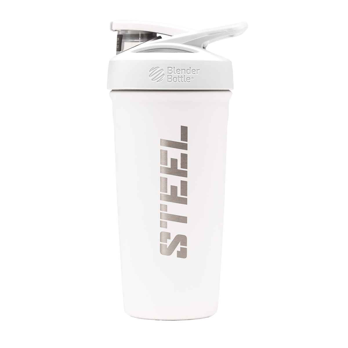 Steel Supplements Accessories White Steel Insulated Shaker Bottle