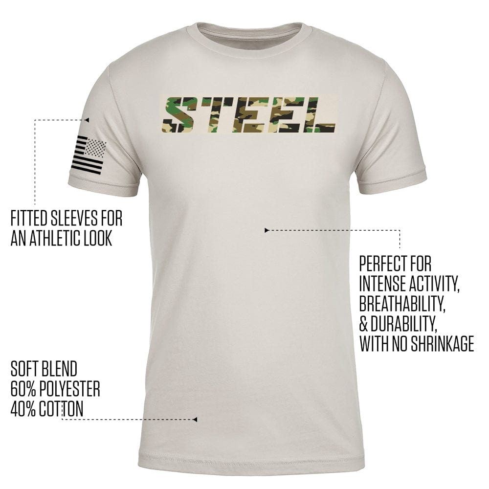 Steel Supplements Apparel STEEL SAND CAMO PERFORMANCE T-SHIRT