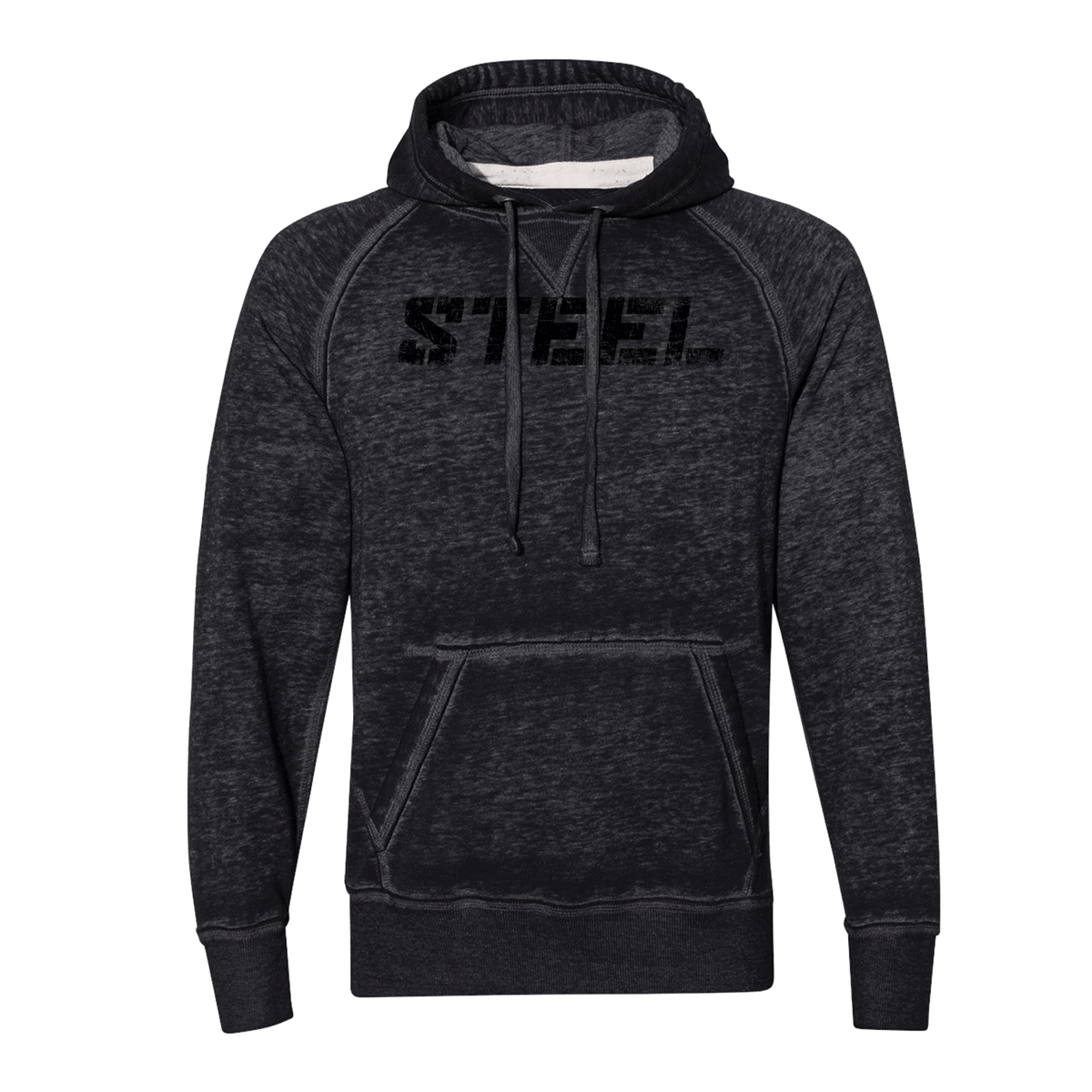 Steel Supplements Apparel S / Black Steel Vintage Black Fleece Hoodie