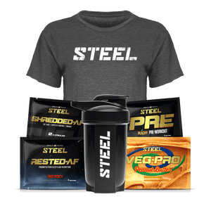 Steel Supplements Bundle Extra Small / White STEEL on Charcoal Stella Bundle
