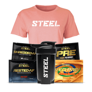 Steel Supplements Bundle Extra Small / White STEEL on Pink Stella Bundle