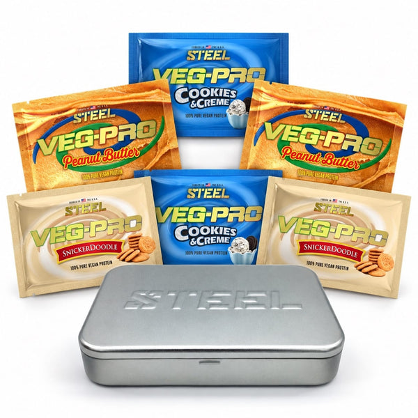 The Steel Supplements Sample 1 Serving of Each TRY VEG-PRO