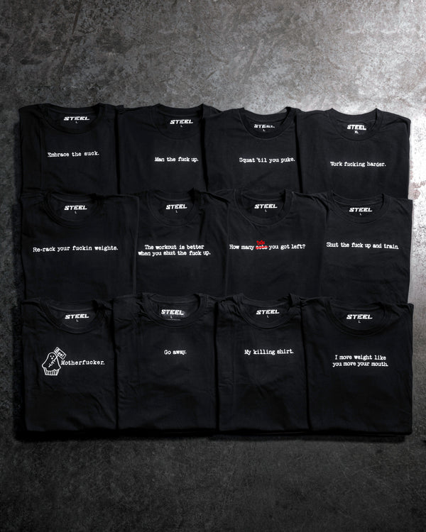 Steel Supplements Bundle Typewriter Tees
